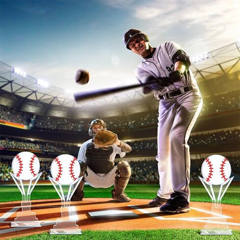 Moucuny 12 Pcs Acrylic Trophy Small Baseball Softball Award 6.69 x 2.95 Inch Championship Game Baseball Softball Prize Keepsake Acrylic Coach Senior Night Gift for Athlete Sports Lover Party Favor in Saudi Arabia