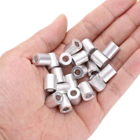 uxcell 20pcs Aluminum Spacer 5mm Bore x 10mm OD x 12mm Length Screw Standoff Bushing Plain Finish Round Metal Spacer for M5 Screws Bolts and Rods in Saudi Arabia