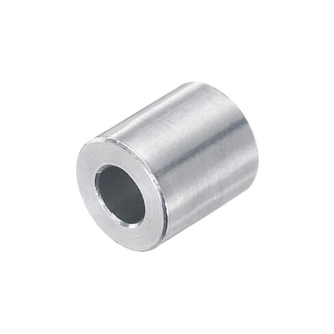 uxcell 20pcs Aluminum Spacer 5mm Bore x 10mm OD x 12mm Length Screw Standoff Bushing Plain Finish Round Metal Spacer for M5 Screws Bolts and Rods in Saudi Arabia