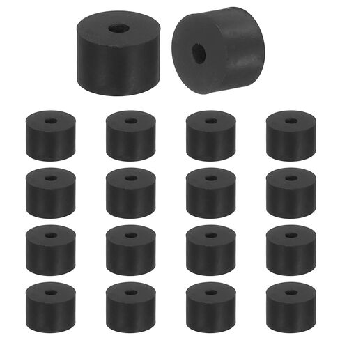 uxcell 18 Pcs Multi Purpose Rubber Spacer, 0.2" OD x 0.5" ID x 0.4" Thickness Anti-Vibration Isolation Rubber Bushings Grommets Spacers Washers for Home Cars Boat Accessories (Black) in Saudi Arabia
