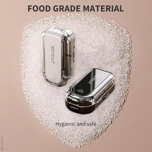 مقسم حبوب منع الحمل من ONTERATE للحبوب الصغيرة والكبيرة، مقسم حبوب قابل للتعديل مع شفرة أمان مخفية من الفولاذ المقاوم للصدأ، قاطع فيتامين للسفر إلى 1/2 (كريمي) in Kuwait