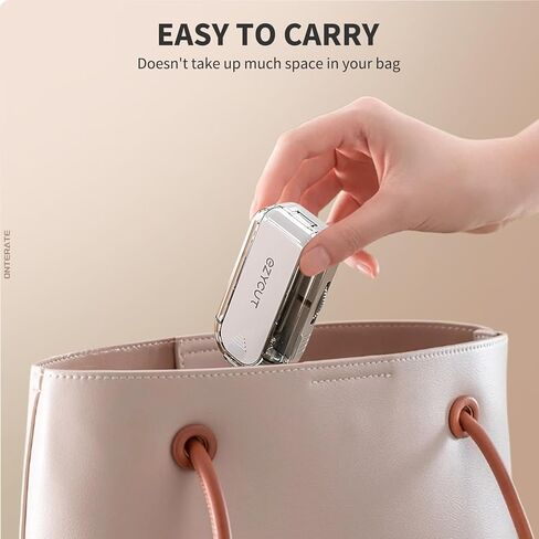 مقسم حبوب منع الحمل من ONTERATE للحبوب الصغيرة والكبيرة، مقسم حبوب قابل للتعديل مع شفرة أمان مخفية من الفولاذ المقاوم للصدأ، قاطع فيتامين للسفر إلى 1/2 (كريمي) in Kuwait