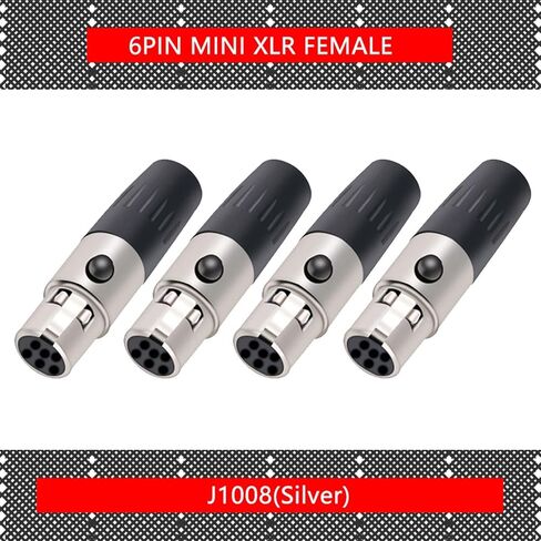 X L R 3Pin 4Pin 5Pin 6Pin Male Panel Chassis Socket Screw Mount Small Plug X L R Microphone M I C Audio Connector 10Pcs(10xF 6P-01) in Saudi Arabia