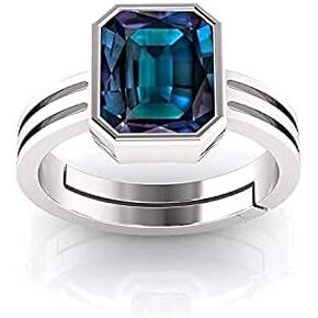 Lab Certified Alexandrite Ring Plated Excellent Quality Aaa++ 12.25 Ratti / 11.72 Carat Gemstone Ggtl Lab - Certified |4289|-B0C7QWD2MRNAMZ in Saudi Arabia