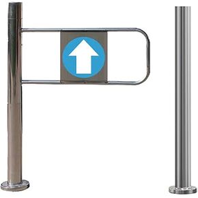Automatic Closing Security Door for Supermarket Entry - 50-100 cm One-Way Passage Door for Library, Store, Mall - Left Opening, Durable, Stylish, Easy Install, Design in Kuwait
