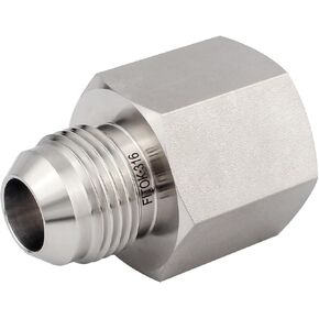 تركيب أنبوب متوهج 37 درجة 1/4 بوصة ذكر JIC × 1/8 بوصة أنثى NPT 316 موصل سالب من الفولاذ المقاوم للصدأ 5000 رطل لكل بوصة مربعة، SS-CF-AN4-NS2 in Kuwait