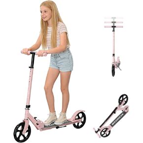 سكوتر للأطفال بعمر 6 سنوات فما فوق، سكوترات قابلة للطي للأطفال من سن 8 إلى 12 عامًا، والمراهقين، والبالغين يصل وزنهم إلى 250 رطل، 3 ارتفاعات قابلة للتعديل، فرامل خلفية، سطح عريض مضاد للانزلاق، سكوتر خفيف الوزن للأولاد والبنات in Kuwait