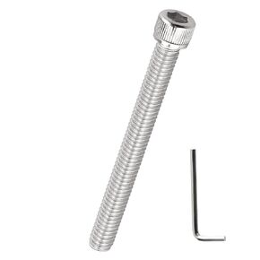 براغي غطاء رأس المقبس 5/16-18 × 3-1/2 بوصة (10 قطع)، 304 من الفولاذ المقاوم للصدأ 18/8، محرك ألين سداسي، براغي أثاث الترفيه المنزلي، فايبلو (مع مفتاح ربط سداسي) in Kuwait