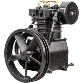 مضخة ضاغط الهواء البديلة 5 HP 2 المرحلة 2 اسطوانة 19 CFM مع تفريغ الرأس من الحديد الزهر 18 CFM لخزانات الضاغط سعة 80 جالون أو أكبر CS1120TH in Kuwait