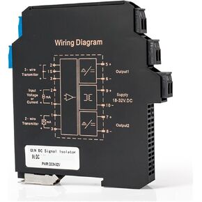 4-20mA DC Signal Isolator 0-10V to 0-5V 1-5V Analog DC24V 1 in 2 Out(0-10V to 0-5V) in Kuwait