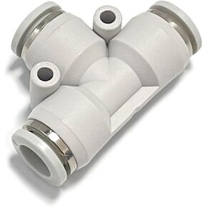 1 قطعة أنبوب هواء أبيض من البولي ايثيلين مشترك سريع ملحقات تعمل بالهواء المضغوط T-نوع ملحقات اسطوانة ثلاثية الاتجاه PE4/6/8/10/12(PE12) in Kuwait