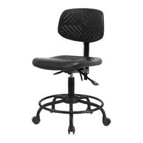 Thomas ECOM PDHCH-RT-T1-A0-RC Polyurethane Desk Height Chair with Round Tube Base, Tilt and Without Arm, Casters in Kuwait