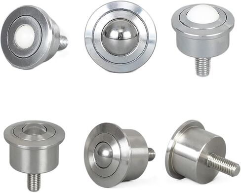 عجلة محمل كروي عالمية دقيقة SP15 مع برغي لجهاز توجيه معدات النقل عالية التحمل قطعة واحدة (SP نايلون، SP22) in Kuwait