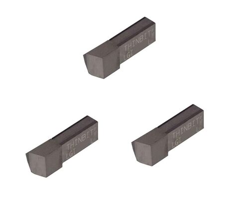 3 Pack LGT022D2L, .022" Width, .066" Depth, Uncoated Carbide, Sharp Corner, THINBIT Grooving Insert for Steel, cast Iron and Stainless Steel with Interrupted cuts in Saudi Arabia