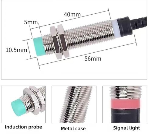 2Pcs ZL12-04NON Proximity Switch Sensor Industrial Automation Sensor Detection NPN NO DC12-36V 4mm Normally Open in Saudi Arabia