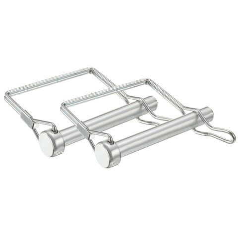 PATIKIL 2 Pcs Trailer Coupler Pins, 3/8" x 2.8" (9.5mm x 70mm) Safety Wire Lock Hitch Pin Arch Shaft Spring Locking Clip Square for Farm Trailers Lawn Garden Wagons in Saudi Arabia