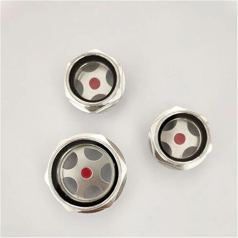 1pc M24x1.5 Male Thread Aluminum Alloy Hex Head Oil Sight Glass Window for Air Compressor in Kuwait
