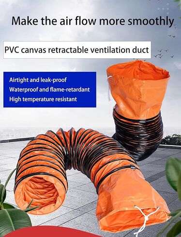 Flame Retardant Retractable Flexible Duct Hose for Exhaust Fan Ventilation – Durable, Lightweight, Ideal for Home & Industrial Use, Easy Installation & Efficient Airflow in Saudi Arabia