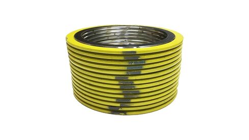 حشية جرح حلزونية من Sterling Seal SSI900024304GR1500X12 مع حشو مرن لأنبوب 24 بوصة، فئة الضغط 1500 #، معرف 24.25 بوصة، 35.5 بوصة OD، 304 لفات من الفولاذ المقاوم للصدأ/جرافيت (عبوة من 12 قطعة) in Kuwait