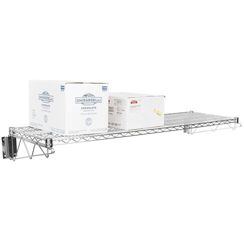 Commercial Chrome Wire Shelving Wall Shelf 14 x 72 - NSF in Saudi Arabia
