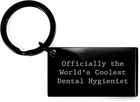 Dental Hygienist Gifts: Officially the Coolest World's Best Professional Keychain, Funny Inspirational Quote for Christmas Unique Presents for Dental Hygiene Enthusiasts in Saudi Arabia