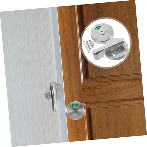 HEALLILY Double Sided Lock Bathroom Partition Latch Privacy Lever Lock Easy Install in Saudi Arabia