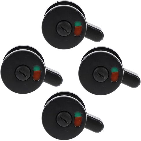 TEHAUX 4pcs Public Restroom Privacy Indicator Door Lock Toilet Door Lock Simple Installation Plastic Material in Saudi Arabia