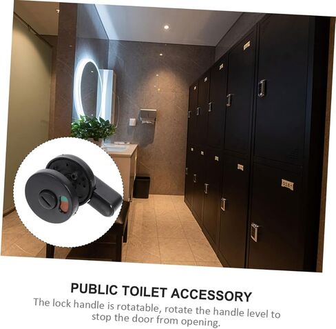 TEHAUX 4pcs Public Restroom Privacy Indicator Door Lock Toilet Door Lock Simple Installation Plastic Material in Saudi Arabia
