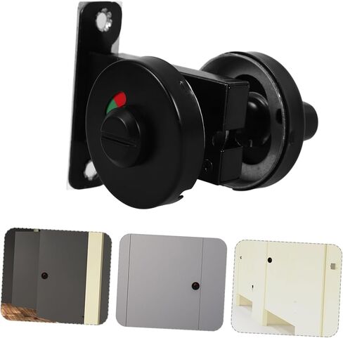 LIFKOME Stainless Steel Bathroom Indicator Lock Latch Lock for Hidden Door Privacy Door Handle Sign Occupied Vacant Indicator Commercial Restroom in Saudi Arabia