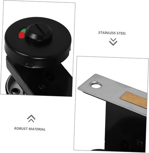 LIFKOME Stainless Steel Bathroom Indicator Lock Latch Lock for Hidden Door Privacy Door Handle Sign Occupied Vacant Indicator Commercial Restroom in Saudi Arabia