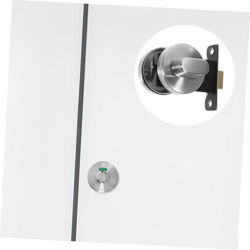GANAZONO Bathroom Accessory Lock Door Handle Privacy Occupied Sign Toilet Lock Rv Bathroom Door Latch Commercial in Saudi Arabia
