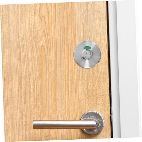 GANAZONO Bathroom Accessory Lock Door Handle Privacy Occupied Sign Toilet Lock Rv Bathroom Door Latch Commercial in Saudi Arabia