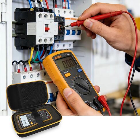 حافظة صلبة متعددة العدادات لجهاز Fluke 117/115/116/114/113/177/178/179/233، متوافقة مع Fluke 101/106/107/ F15B+F17B+F18B+، صندوق تخزين واقي محمول (الجراب فقط) in Kuwait