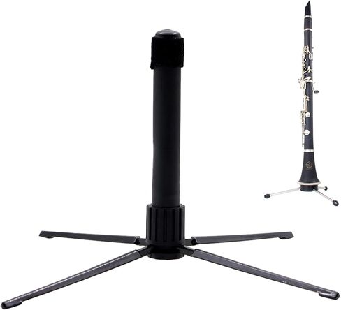 Portable Flute Stand Holder 4-Leg Flute Clarinet Foldable Rest Rack Wind Instrument Accessory Flute Stand Holder Attachment in Saudi Arabia