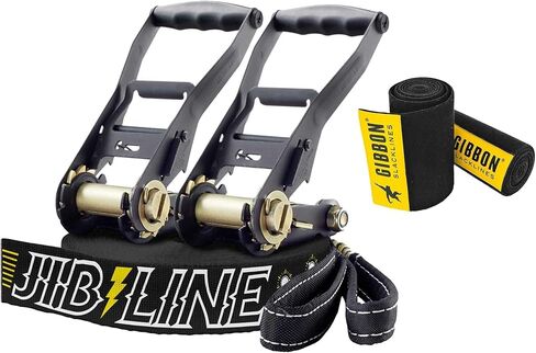 Gibbon Slacklines Jibline treewear, jumpline, trickline, Advanced, Perfect Leisure Activity Yellow , X-Large in Kuwait