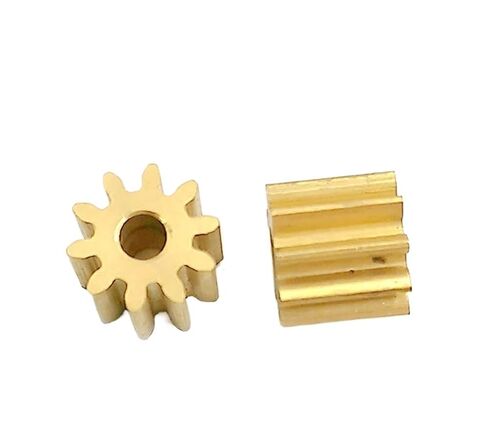 Steel Heavy Duty Motor Pinion Gear 1PC 10T 0.8M Copper Gear 10 Teeth Brass Pinion Hole 3/3.17/4/5mm 103A 104A 105A(5mm) in Saudi Arabia