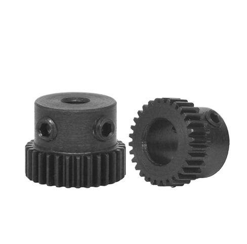 Steel Heavy Duty Motor Pinion Gear 1pcs Mod 0.5 28T Spur Gear Bore 4mm 5mm 6mm Steel Blackening Transmission Gears Module 28 Teeth Pinion Accessories(5mm) in Saudi Arabia