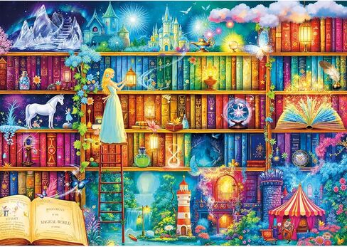 Christmas Bookshelf Puzzles for Adults 500 Pieces, Christmas Home Decor Birthday Party Gift Jigsaw Puzzle in Saudi Arabia
