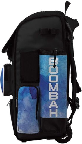 حقيبة Boombah Superpack Hybrid Rolling Bat - Solace Bat Pack أبيض/أسود/سماوي - إصدار بعجلات وحقيبة ظهر in Kuwait
