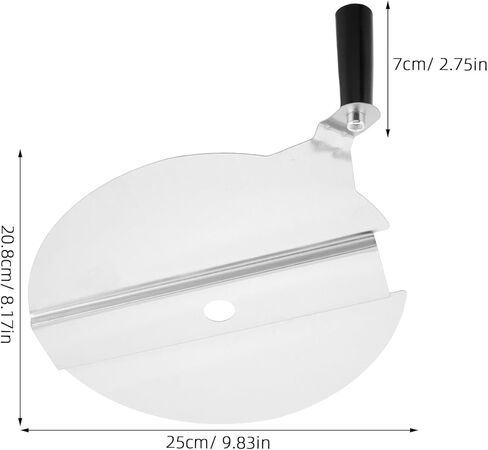 Commercial Popcorn Machine Replacement Parts Pot Lid with Handle Grip 9.84X8.18X2.75In Universal Popcorn Maker Accessory Easy to Install and Clean in Saudi Arabia