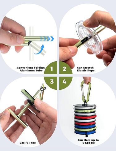 حامل اللفاع، 3 قطع من حامل اللفاع لصيد الذبابة، صيد الذبابة من الألومنيوم، ملحقات صيد الذباب للقادة وتوزيع اللفاع. in Kuwait