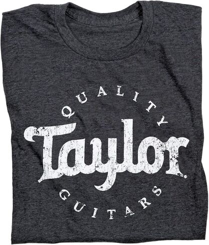 Taylor Distressed Logo T-Shirt - Black, Large in Saudi Arabia