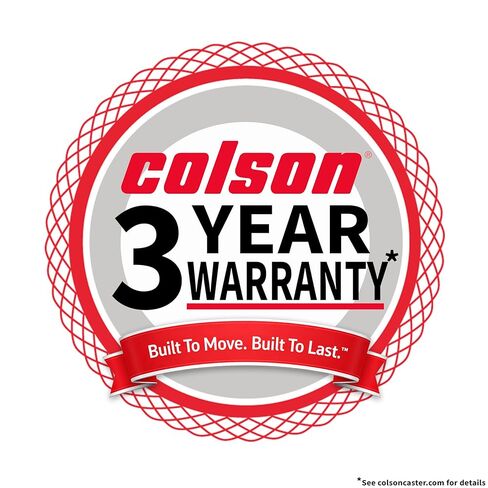 Colson 4 in. Red Polyurethane and Steel Swivel Caster, Total Locking Brake, 350 lb. Load Capacity, Made in the USA in Saudi Arabia