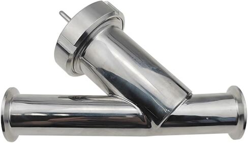 1.5" Tri Clamp Y Type Filter Strainer，Pipe OD 1-1/2", Stainless Steel SS304 DIN Cover 200mesh IHNIEAEW in Saudi Arabia