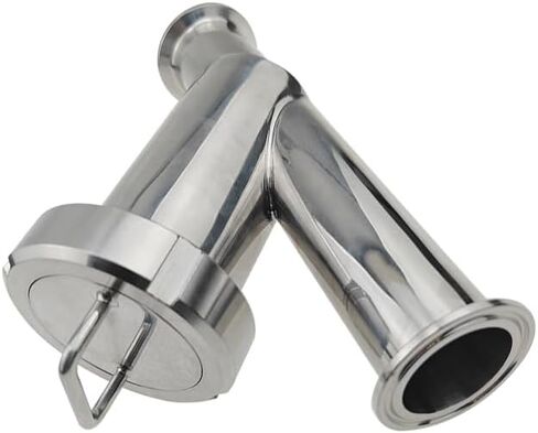 1.5" Tri Clamp Y Type Filter Strainer，Pipe OD 1-1/2", Stainless Steel SS304 DIN Cover 200mesh IHNIEAEW in Saudi Arabia