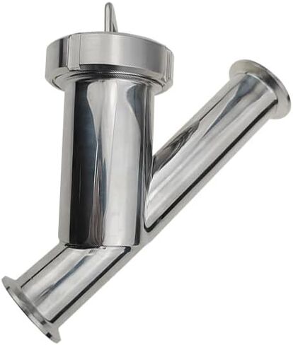 1.5" Tri Clamp Y Type Filter Strainer，Pipe OD 1-1/2", Stainless Steel SS304 DIN Cover 200mesh IHNIEAEW in Saudi Arabia