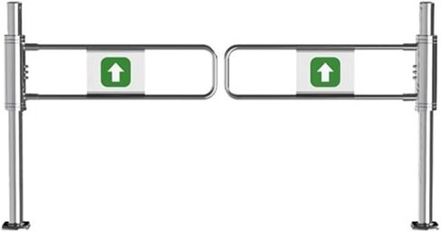 بوابة أمان متأرجحة أوتوماتيكية في اتجاهين للسوبر ماركت والمستودعات، مقاس 130 × 100 سم، باب مدخل متين مزود بإغلاق ذاتي وفرامل لمتاجر البارات in Kuwait