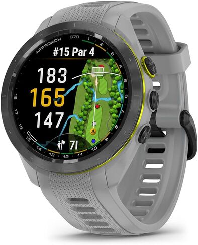 Garmin النهج S70 (أسود ، 47 مم) GPS GPS Watch | ساعة ذكية متميزة مع شاشة AMOLED ، CADDY الافتراضية والمسافة مثل | حزمة مع حماة شاشة PlayBetter والشاحن المحمول (متجدد) in Kuwait