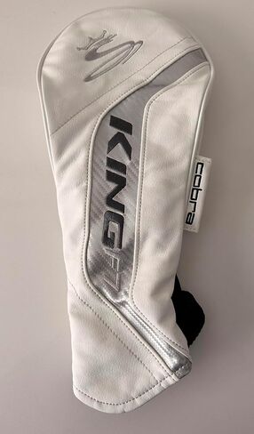 New Cobra Golf F7 White Leather Driver Headcover - Authentic Pull Over Cover in Saudi Arabia