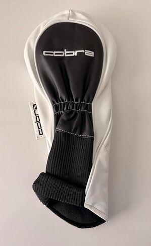 New Cobra Golf F7 White Leather Driver Headcover - Authentic Pull Over Cover in Saudi Arabia